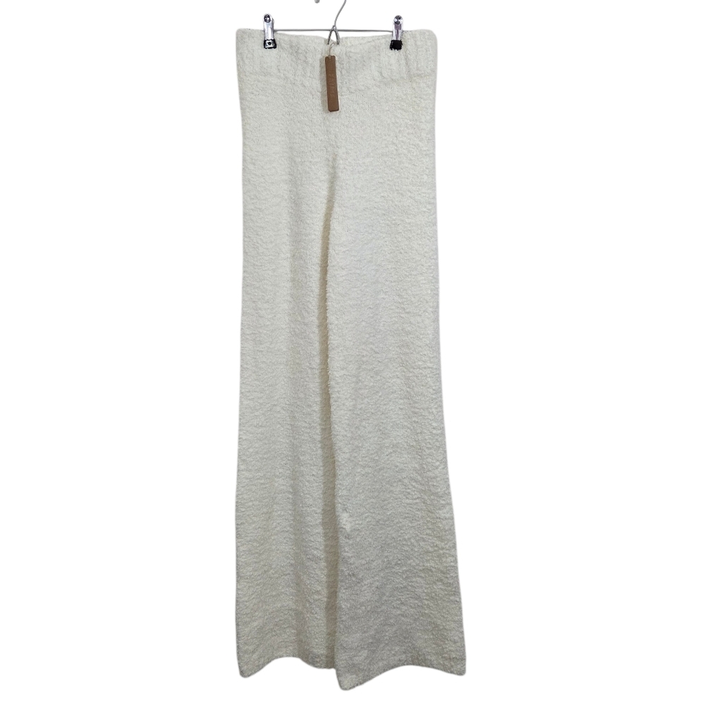 NWT Skims Bone Cozy Knit Pants Sherpa Teddy Lounge Size Medium Tall